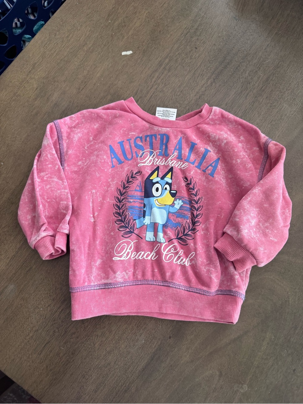 Bluey Girls Sweatshirt 18m Pullover Long Sleeve Pink Graphic By Carters